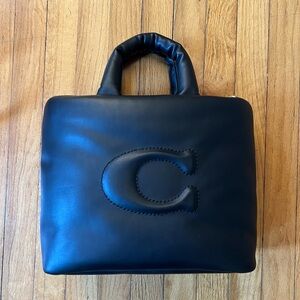 NWOT COACH Pillow Tote Black Cp095